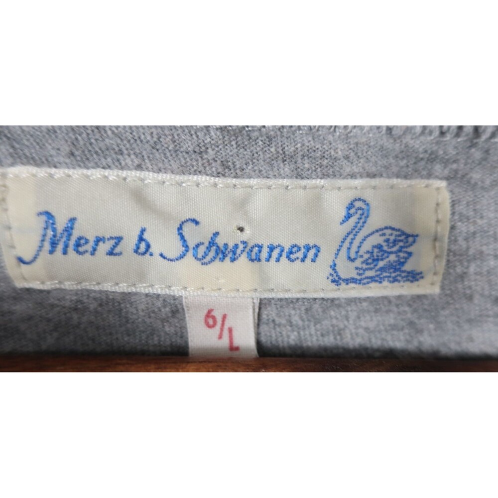 Merz B Shwanen Gray 100% Cotton Slub T Shirt Women's? Men's? Size 6 Large - Picture 8 of 10